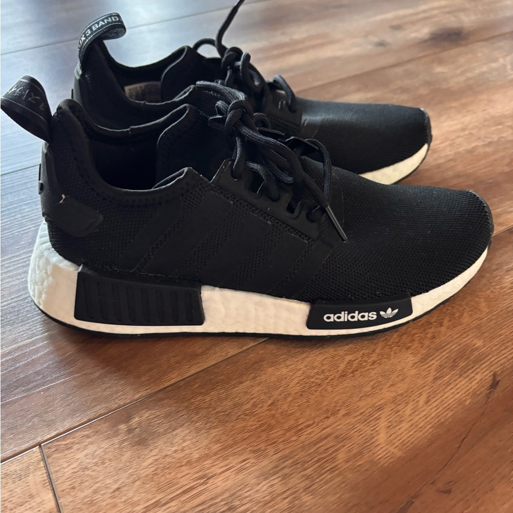 Adidas Black and White NMD R1 Shoes
